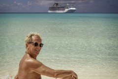 On the Beach -Tim Sitting -  Out in Nature