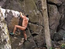 Bouldering on rocks -  Out in Nature